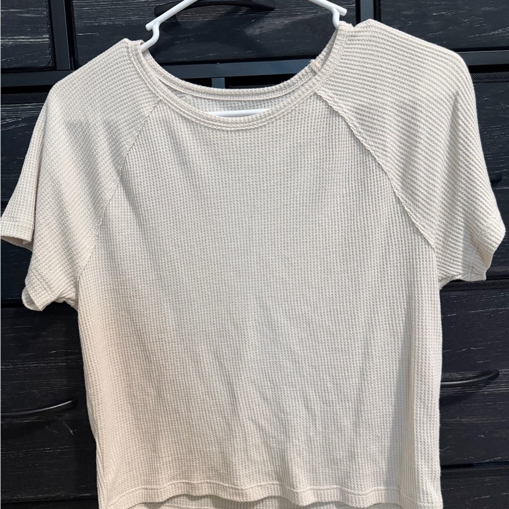 Casual Cream Women's Top